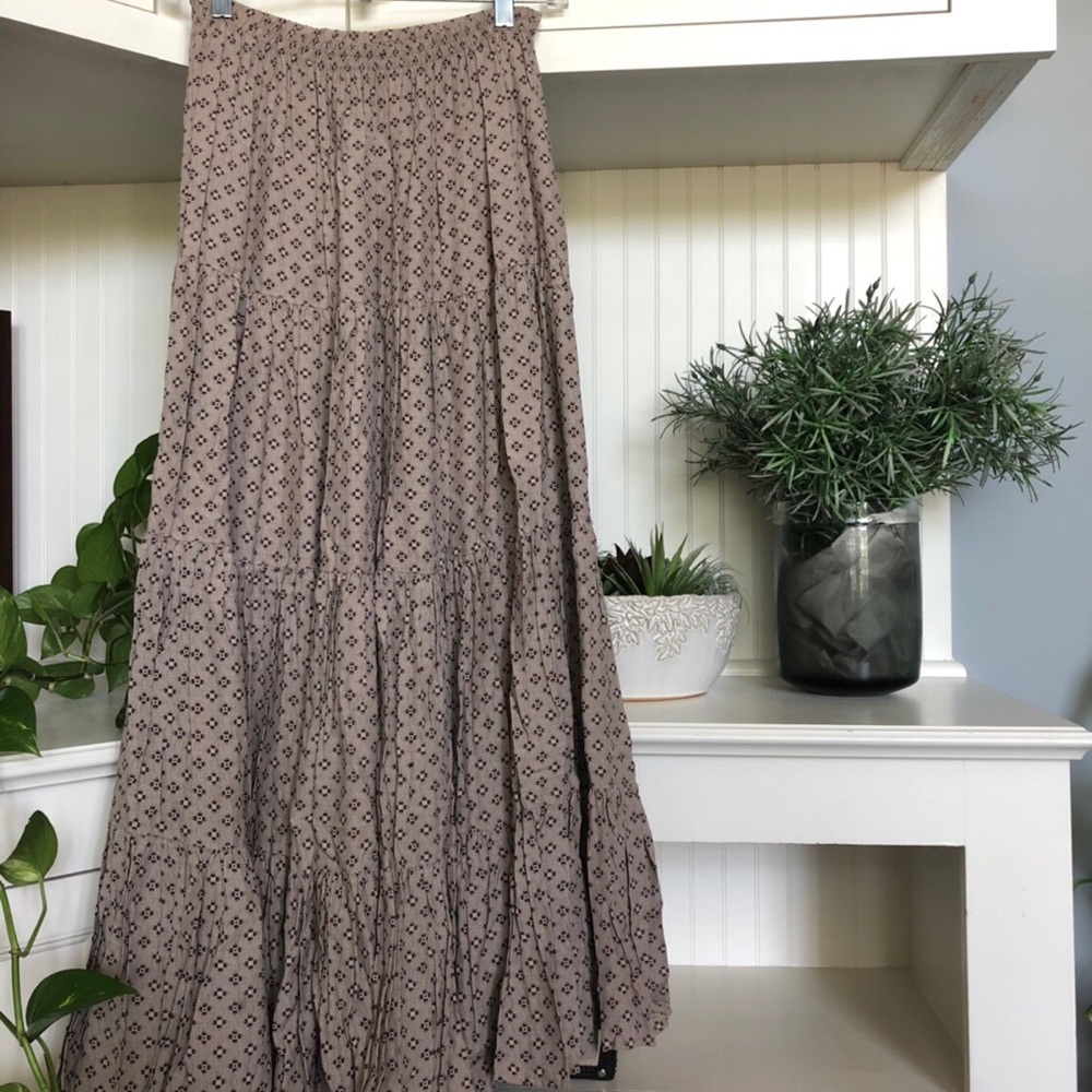 Taupe Maxi Skirt